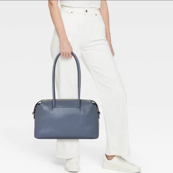 East West Bowler Shoulder Handbag - A New Day Gray - Picture 1 of 5